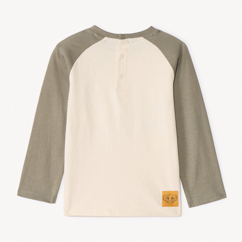 T-shirt à manches longues Flock print Roi Lion Disney pour bébé garçon  