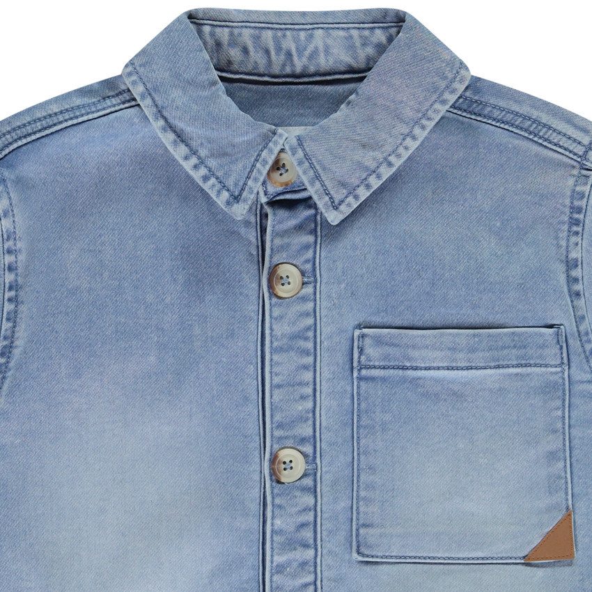 Πουκάμισο denim με τσέπες για αγόρι 