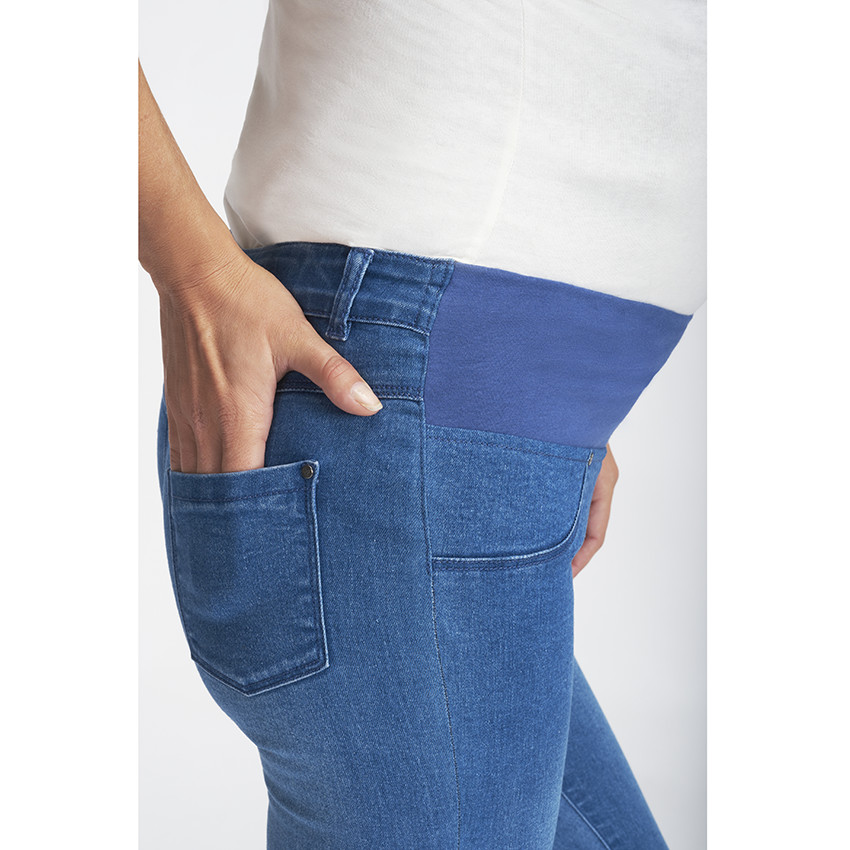 Τζέγκινγκ εγκυμοσύνης skinny extra stretch με ζωνάρι 