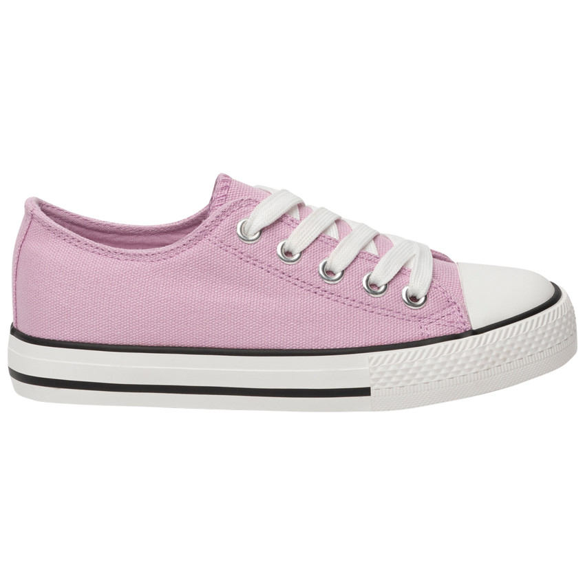 Baskets basses à lacet en toile pour fille 