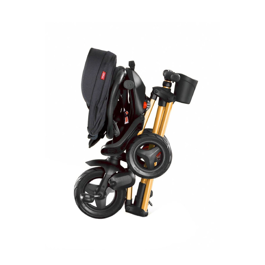 Ποδηλατακι Τρικυκλο Σπαστο Nova Air Wheels Golden-Black Exclusive QPLAY 