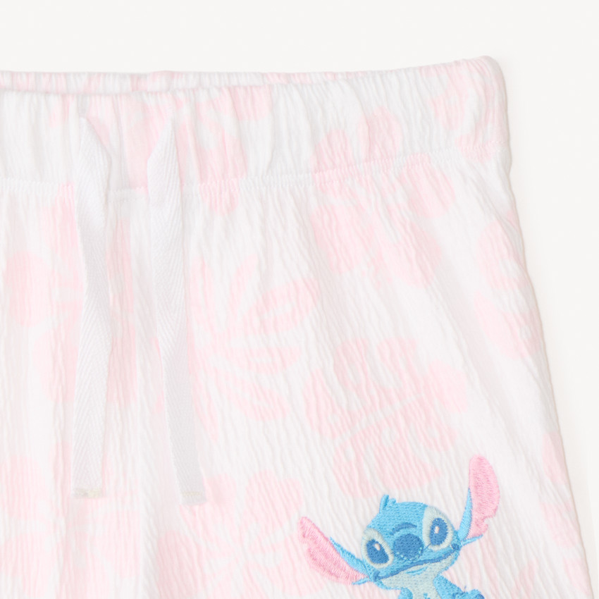 Σετ κοντό 2 κομματιών μπλούζα + σορτσάκι Stitch Disney κορίτσι μωρό 