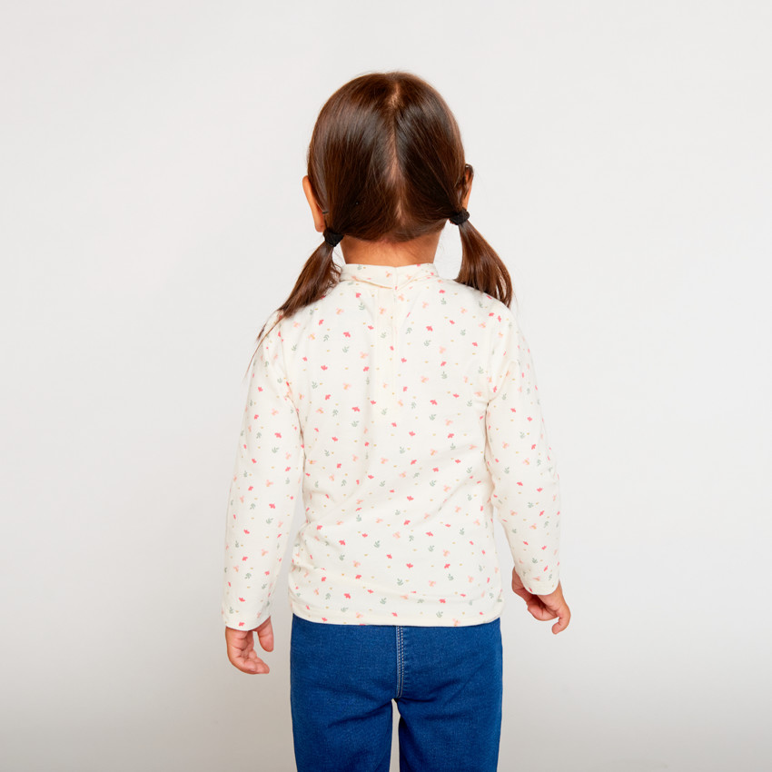 Lot de 2 sous-pulls à col roulé pour bébé fille 