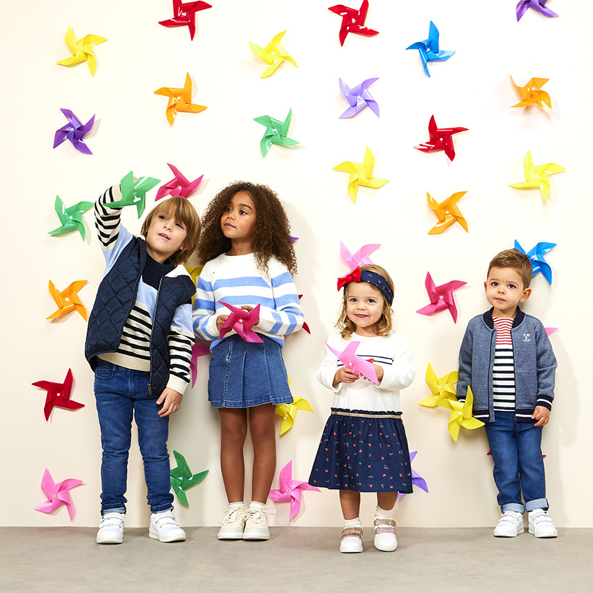 Bandeau à nœud imprimé papillons pour bébé fille 