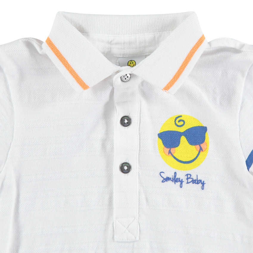 Κοντομάνικο πόλο με τυπωμένο Smiley  Additional Κοντομάνικο πόλο με τυπωμένο Smiley