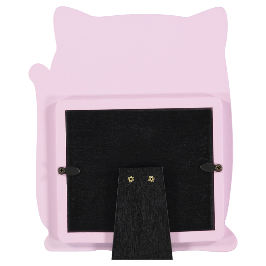 Cadre photo en bois forme chat fantaisie 