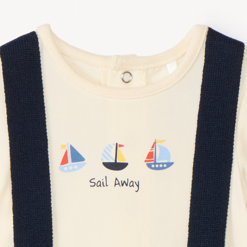 Σετ 2 τεμαχίων με μπούμαν σε πλέξη για αγοράκι. 