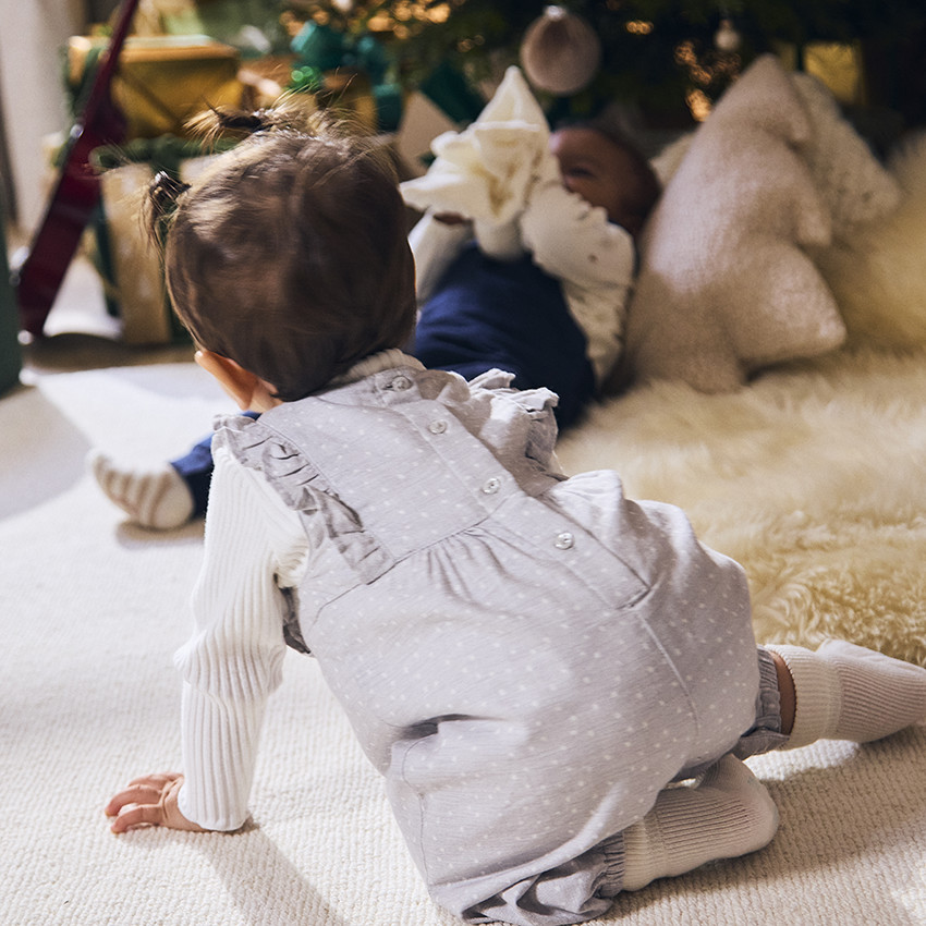 Σέτ μπλούζα μακρυμάνικη + σαλόπετα για μωρό κορίτσι 