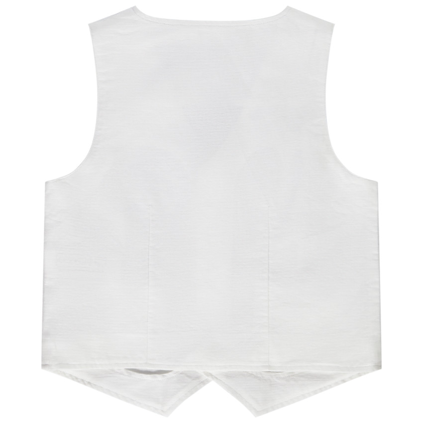 Γιλέκο σερβιτόρου βαμβακερό armuré με τσέπες για αγόρι 
