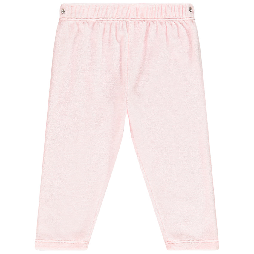 Πιτζάμα βελουτέ με μήνυμα για bebe κορίτσι 