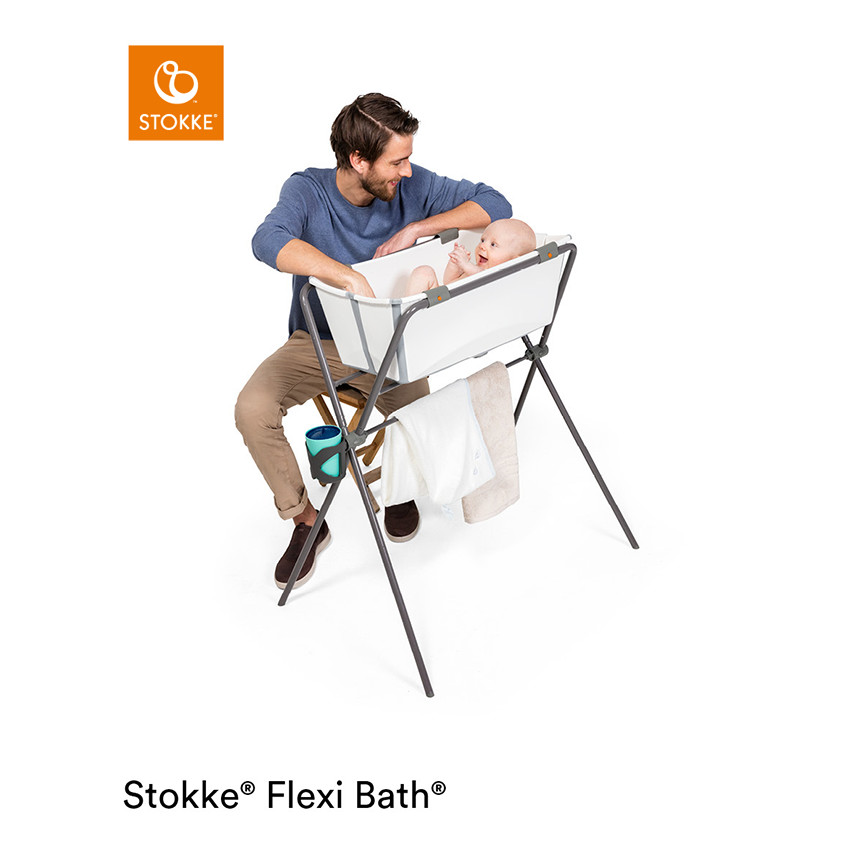 Μπανιέρα Flexi Bath Με Θερμοευαίσθητη Βαλβίδα - Λευκό Stokke  
