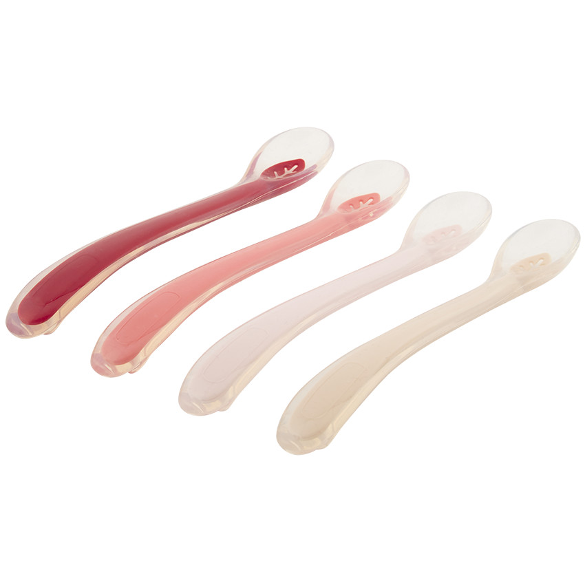 Σετ από 4 κουτάλια σιλικόνης Yummix - Ροζ 