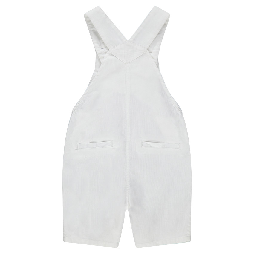 Κοντή μονόχρωμη βαμβακερή σαλοπέτα με τσέπες 