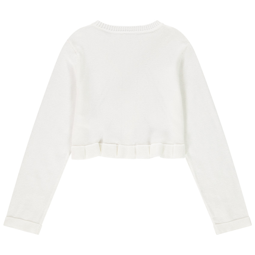 Ζακέτα πλεκτή ajouré για κορίτσι 