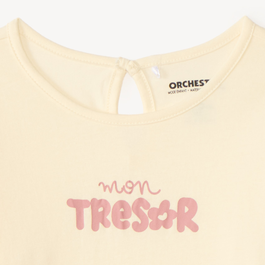 T-shirt à manches longues avec imprimé fantaisie pour bébé fille 