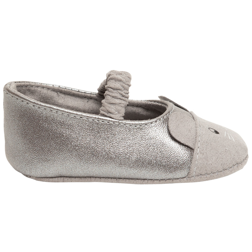 Μπαλαρίνες μαλακές ασημένιες με σχέδιο ποντίκι για bebe κορίτσι  Additional Μπαλαρίνες μαλακές ασημένιες με σχέδιο ποντίκι για bebe κορίτσι