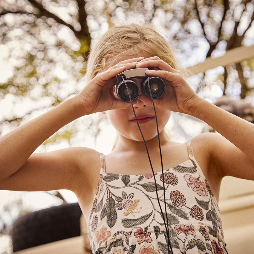 Μακρύ φόρεμα από διπλή γάζα με floral σχέδιο για κορίτσι 