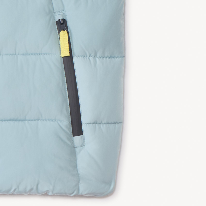 Doudoune sans manches à capuche bicolore pour garçon 