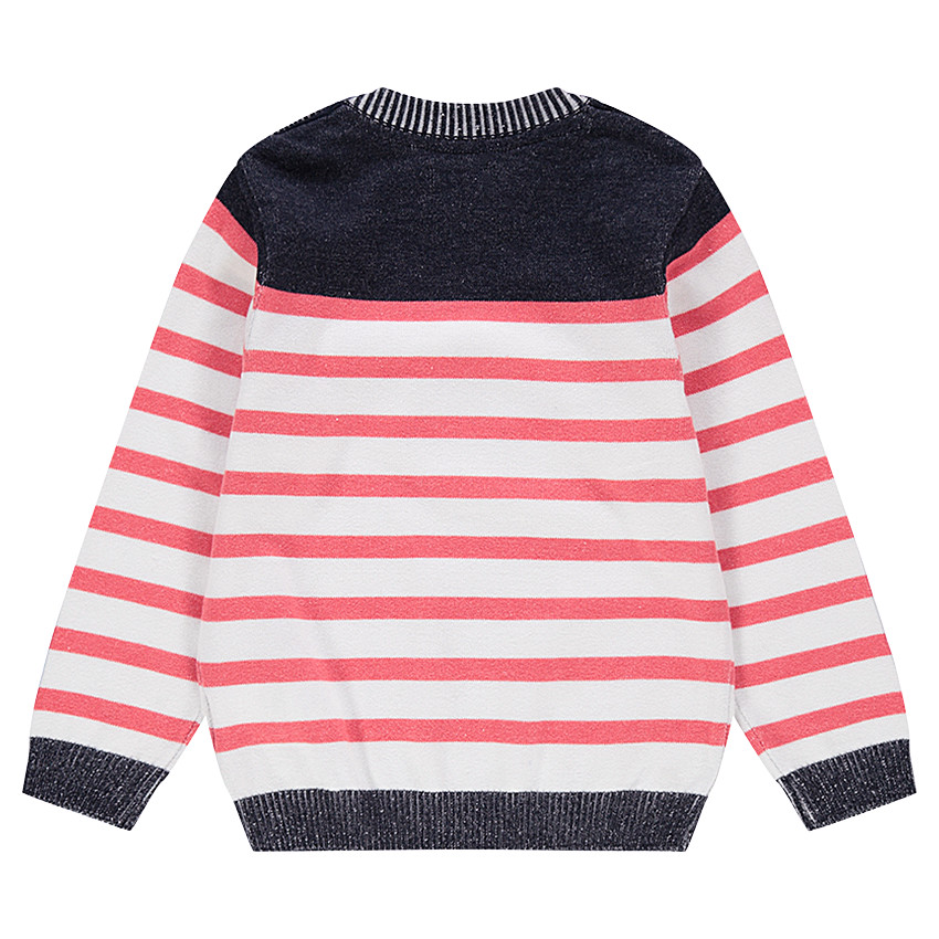 Πλεκτό σε στυλ μαρινιέρας με στάμπα καρχαρία 