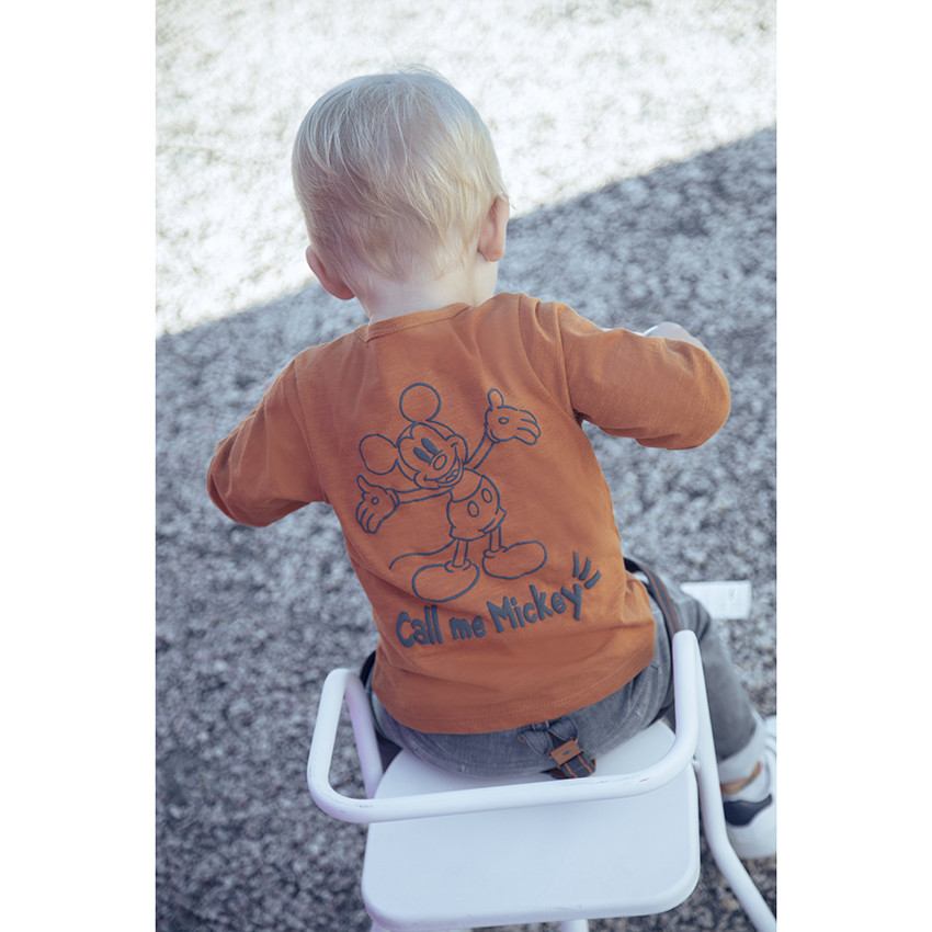 T-shirt μακρυμάνικο για bebe αγόρι σχέδιο Mickey Disney 