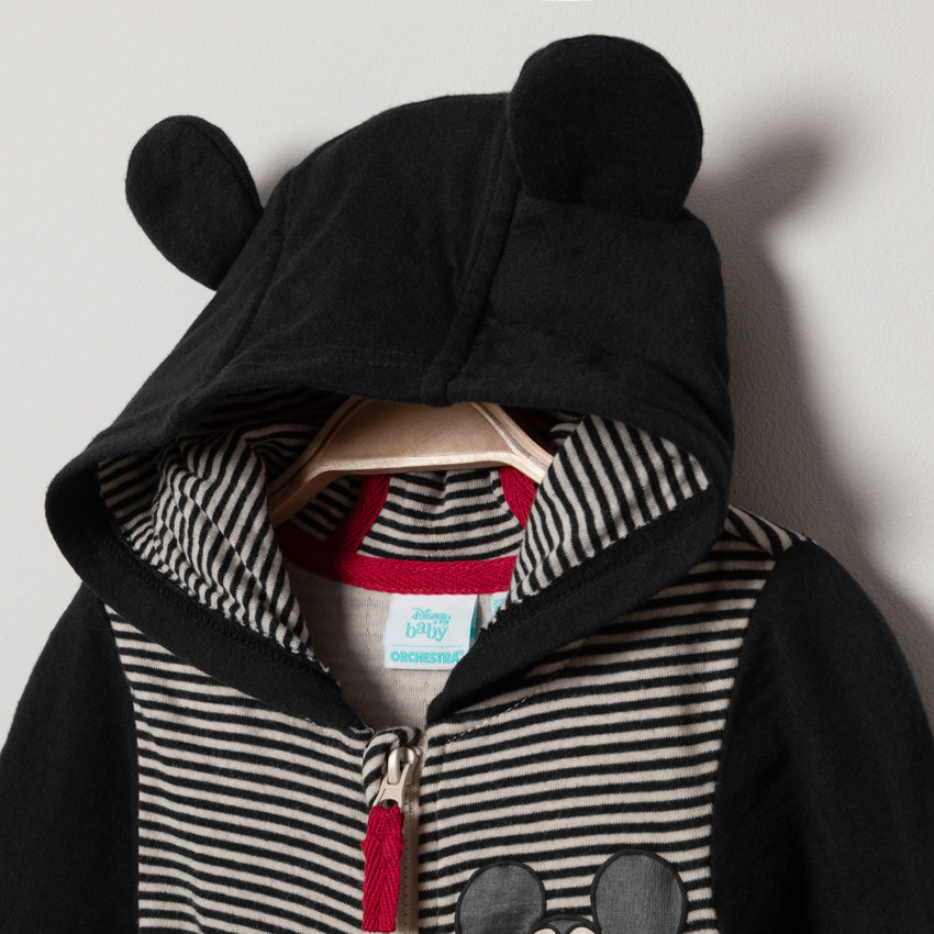 Combinaison en maille à rayures et print Mickey Disney 