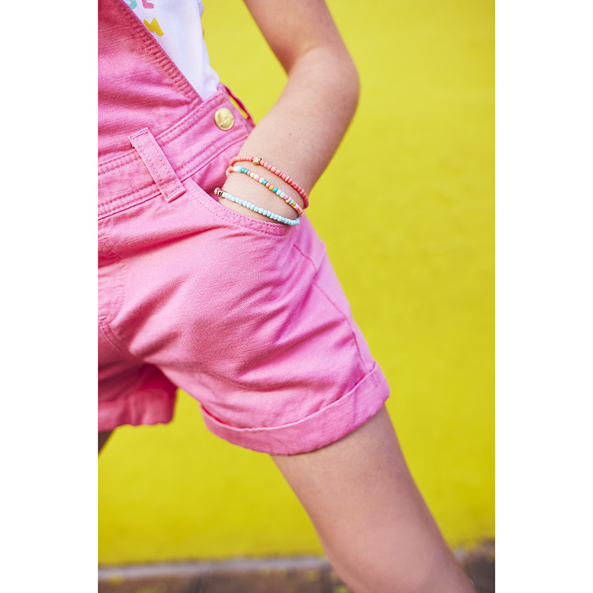 Σαλοπέτα κοντή μονόχρωμη από λυοσέλ για κορίτσι 