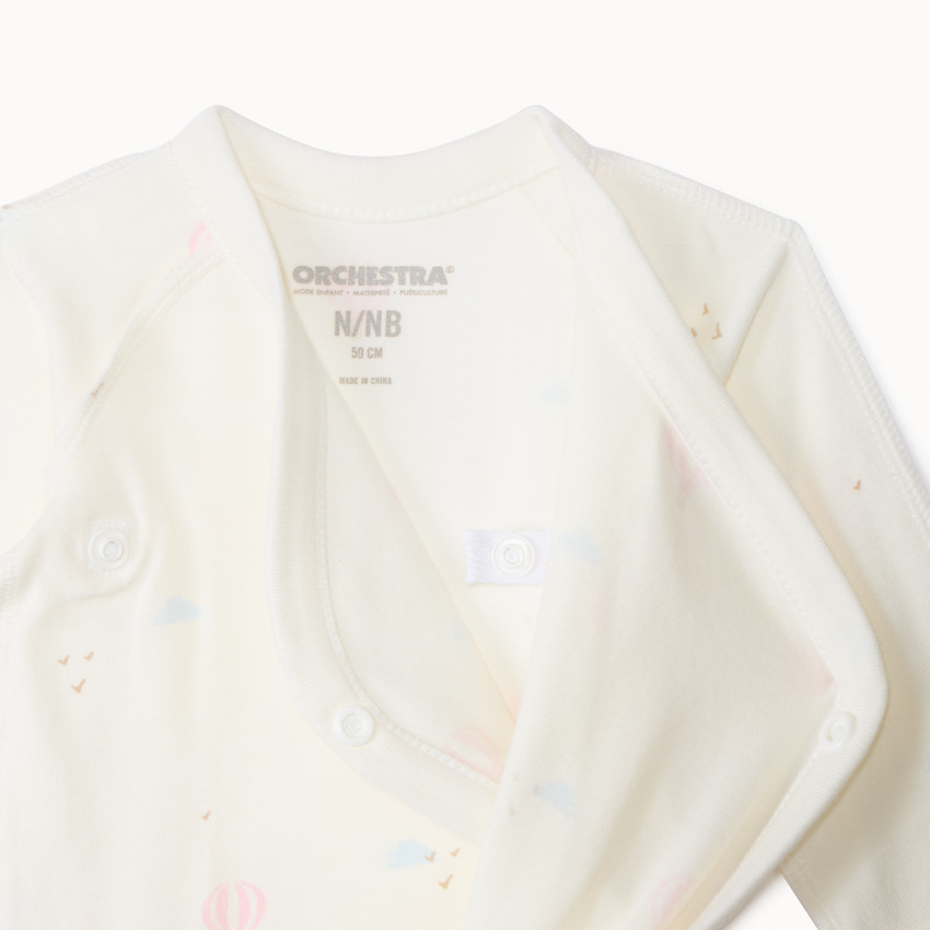 Σετ 5 φαντεζί μακρυμάνικα bodies jersey για πρόωρο μωρό κορίτσι 