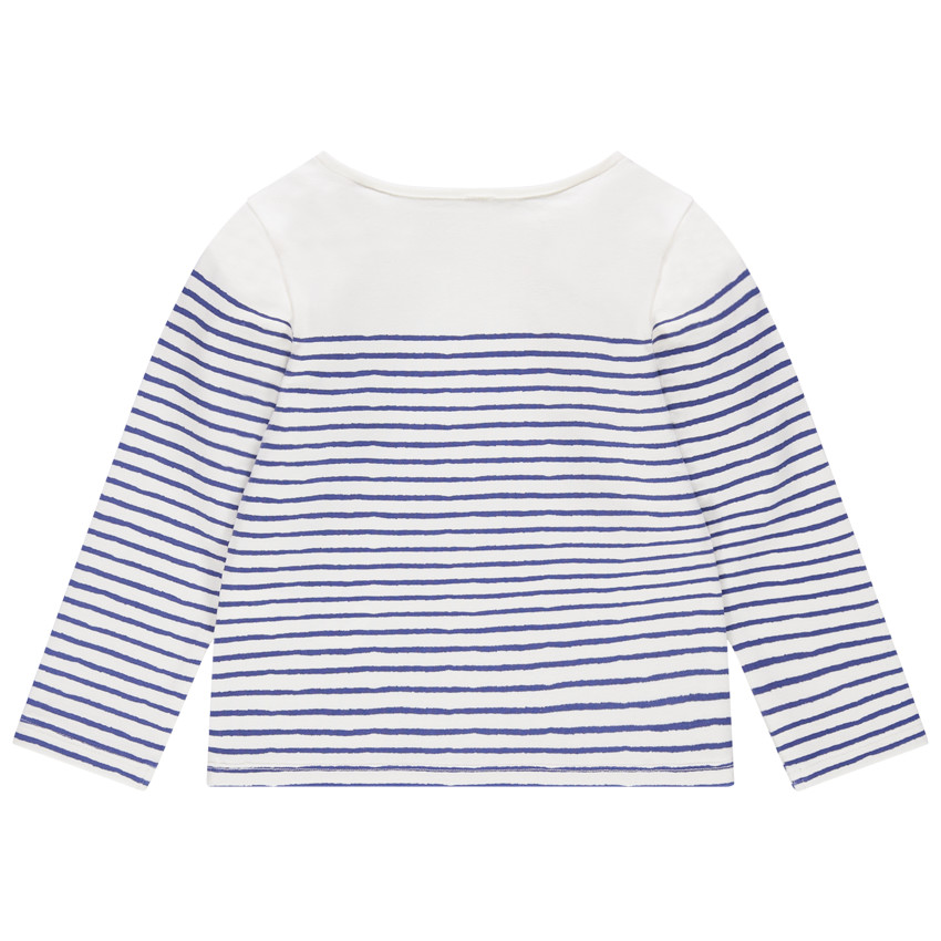 Μαρινιέρα με ρίγες σε αντίθεση και αστέρι από ροζ πούλιες 