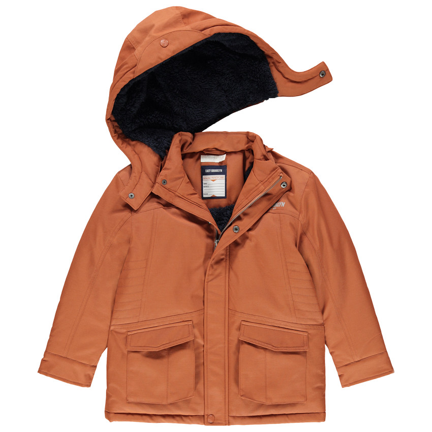 Παρκά από τουίλ με επένδυση sherpa και τσέπες  Additional Παρκά από τουίλ με επένδυση sherpa και τσέπες