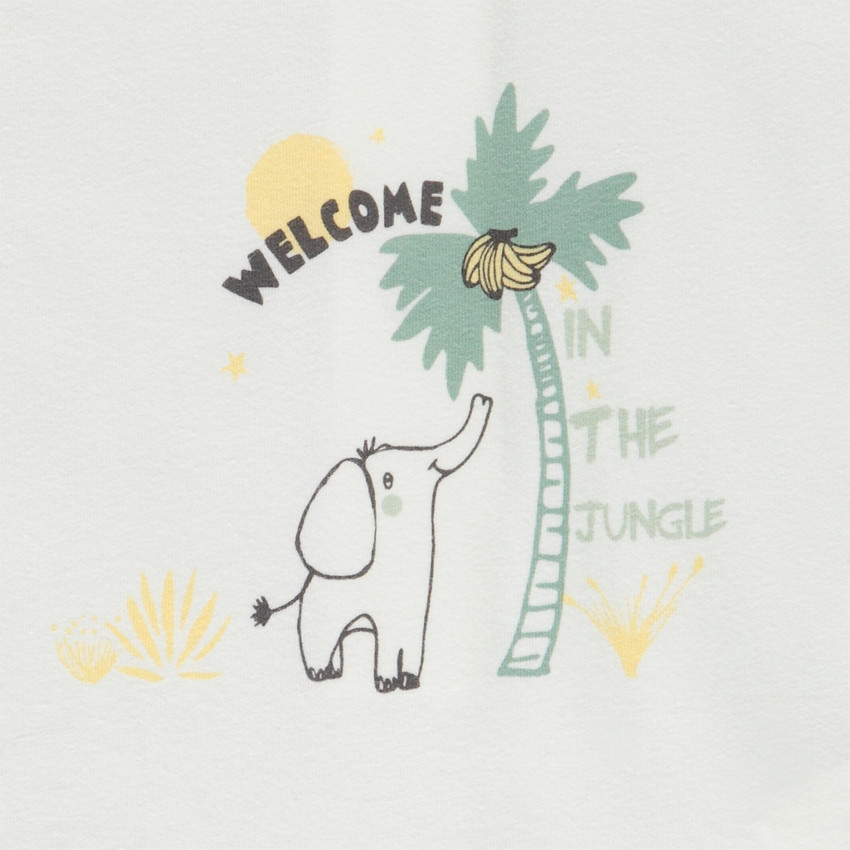 "Σετ από 2 κοντές φόρμες με σχέδιο ελέφαντα για μωρό" 