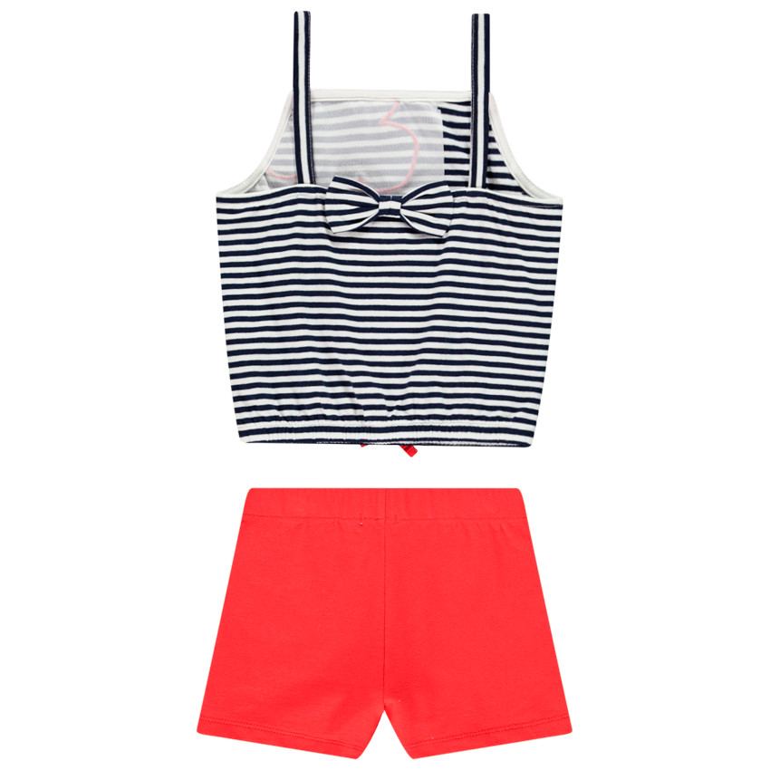 Σετ πλαζ marinière για κορίτσι 