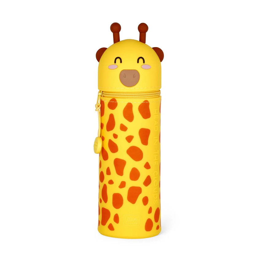 Κασετίνα 2 σε 1 από σιλικόνη Kawaii Giraffe 