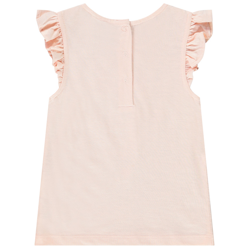 Αμάνικο μπλουζάκι από βαμβάκι για κορίτσι 