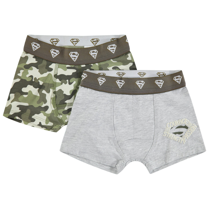 Σετ 2 βαμβακερά μποξεράκια Superman 