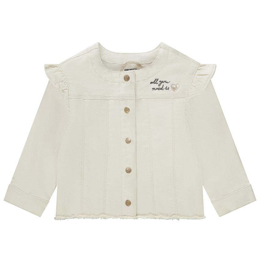"Μπουφάν από τζιν με κέντημα για μωρό κορίτσι" 
