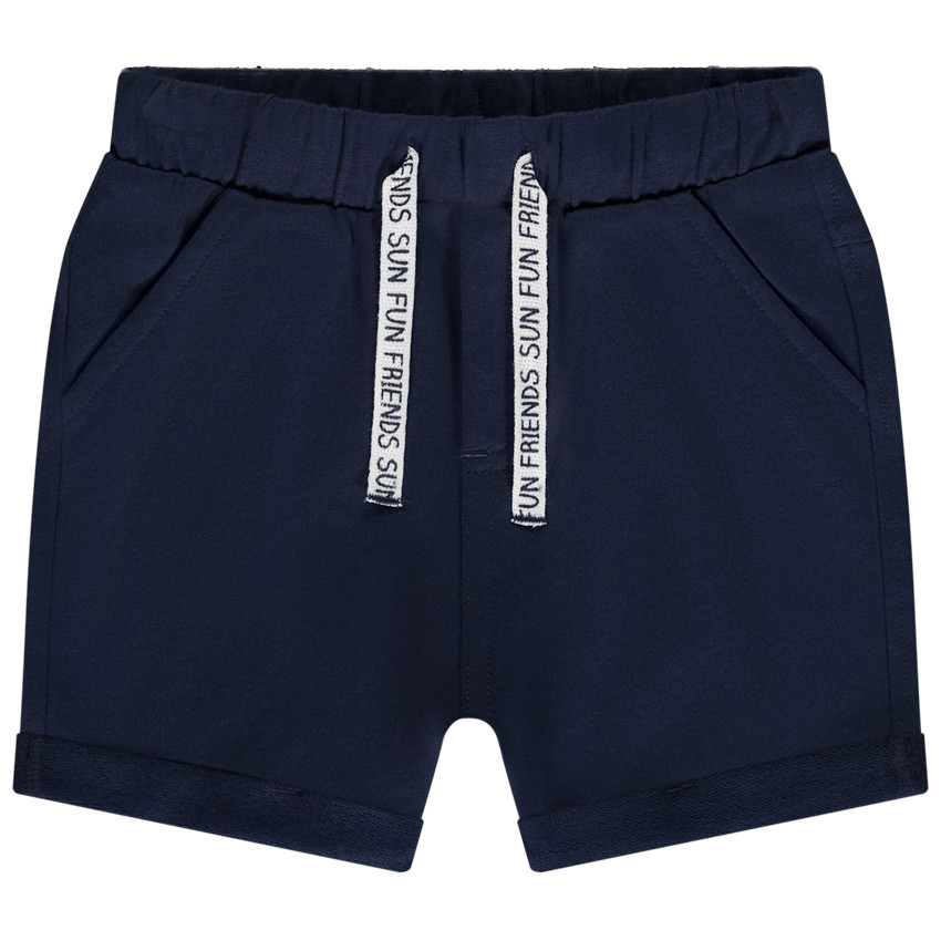 Βερμούδα en molleton μονόχρωμο για bebe αγόρι 