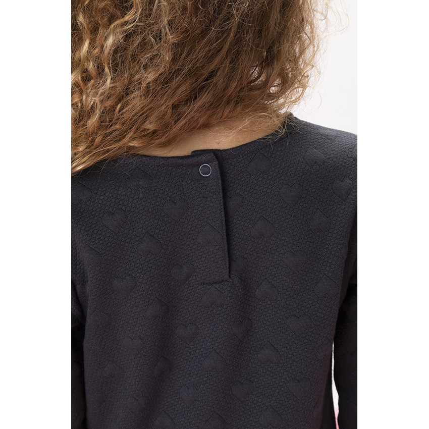 Robe manches longues en jaquard pour fille Main Robe manches longues en jaquard pour fille