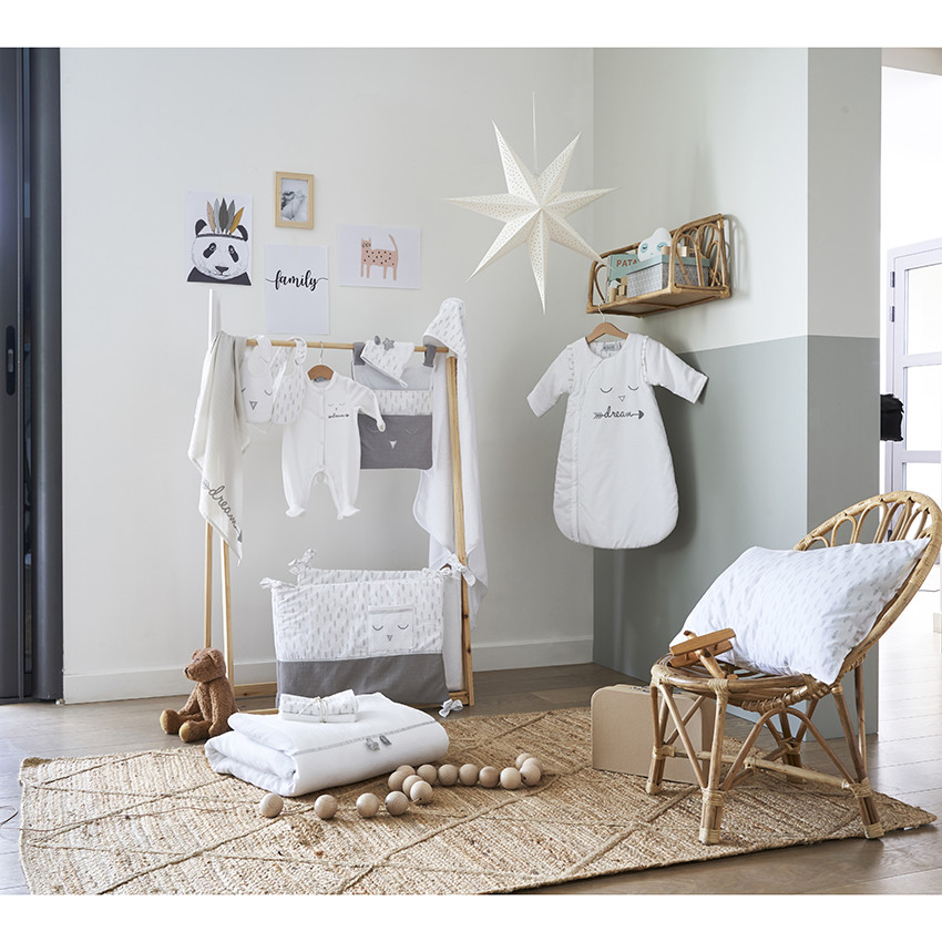 Σετ 3 τετράγωνες πάνες αγκαλιάς με μοτίβο φτερά 