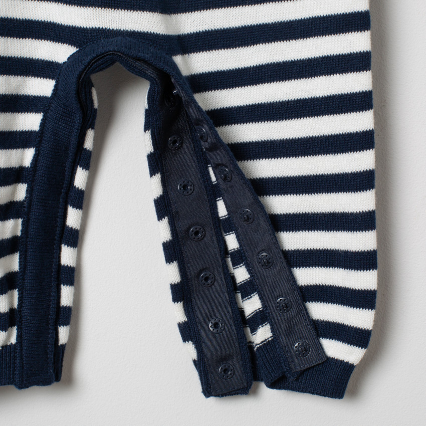 Combinaison en tricot à rayures et motifs Mickey Disney 