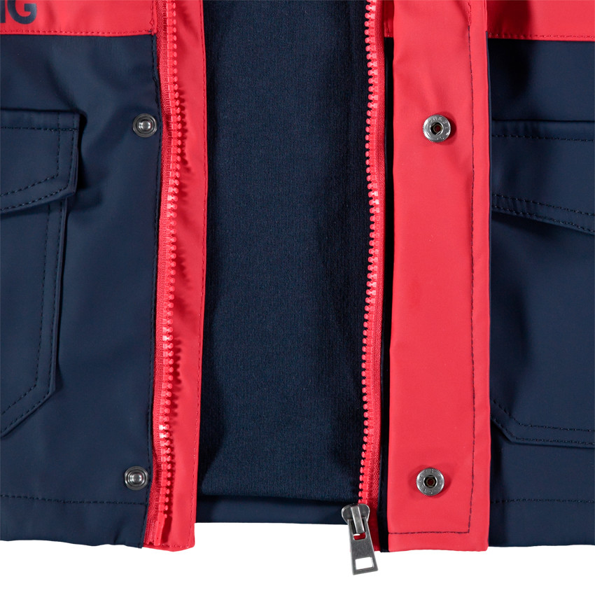 Δίχρωμο αντιανεμικό μπουφάν με στάμπα Spiderman 