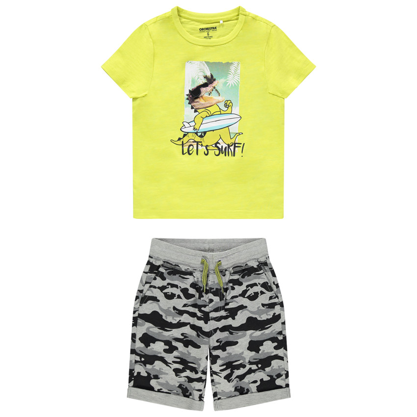 Σετ t-shirt σχέδιο κροκόδειλος και βερμούδα army  Additional Σετ t-shirt σχέδιο κροκόδειλος και βερμούδα army