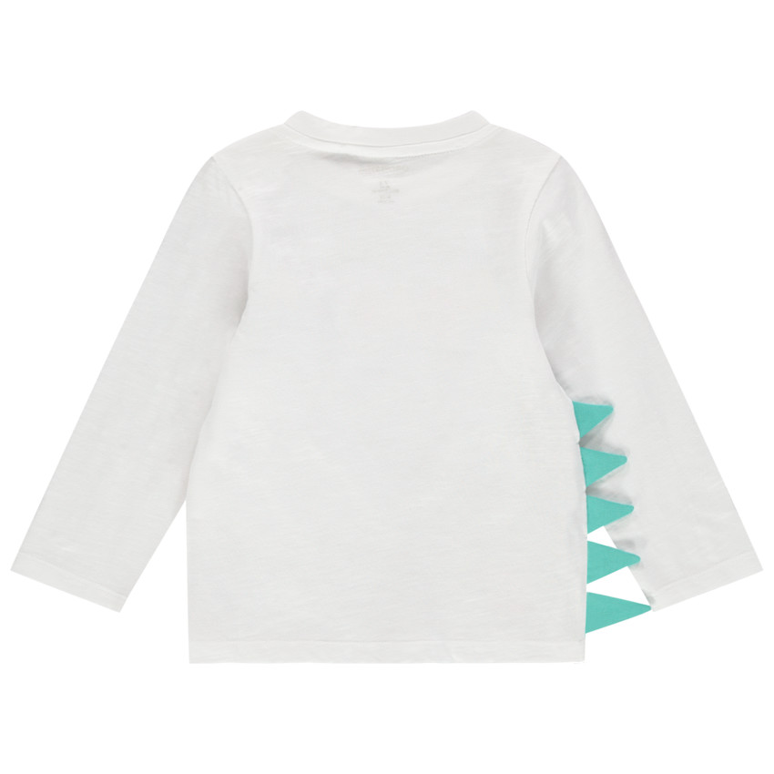 T-shirt manches longues en coton bio print rhinocéros 