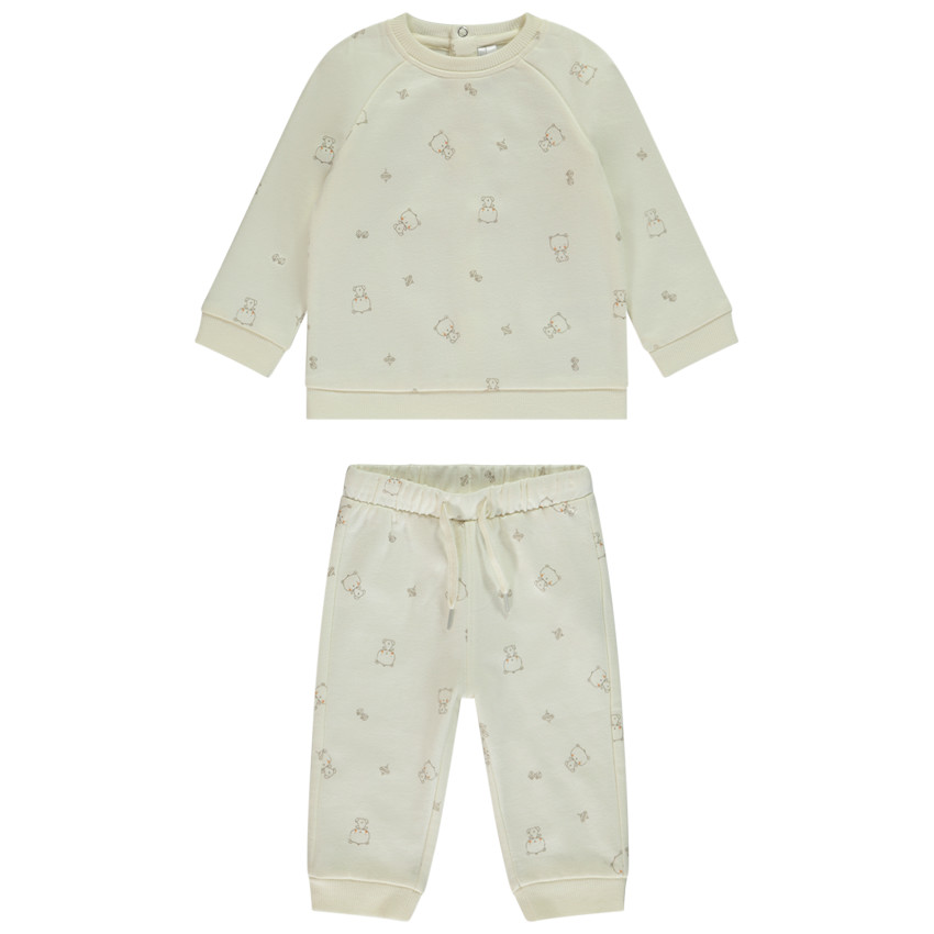 Σύνολο jogging από φούτερ με εκτύπωση αρκουδάκια για μωρό 