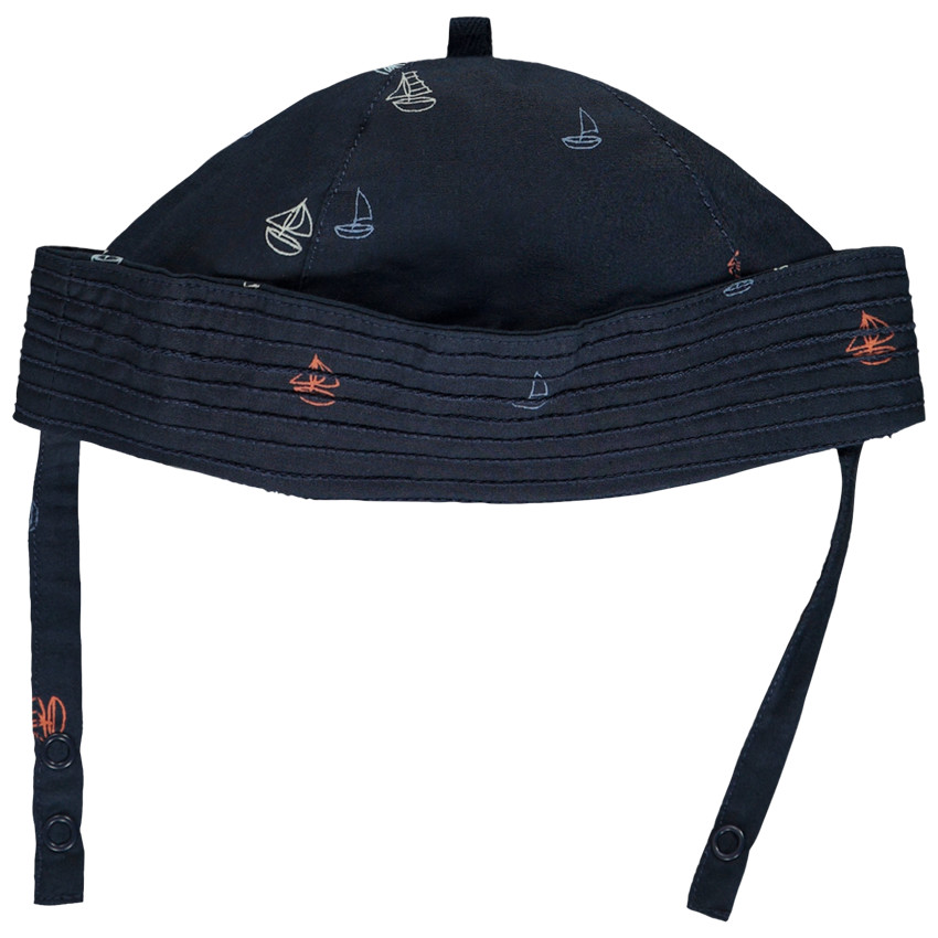 Καπέλο ναυτικό με σχέδιο ιστιοφόρα για μωρό αγόρι 