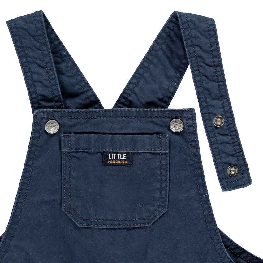 Σαλοπέτα κοντή μονόχρωμη βαμβακερή για bebe αγόρι 