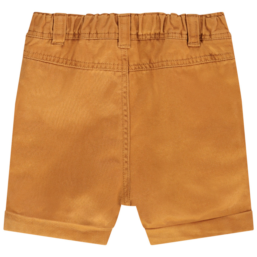 Bermuda uni en coton pour bébé garçon 