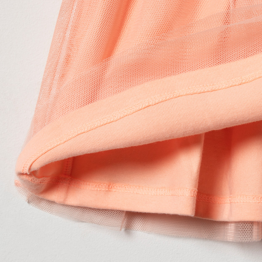 Φόρεμα κοντομάνικο effet 2-σε-1 για bebe κορίτσι 