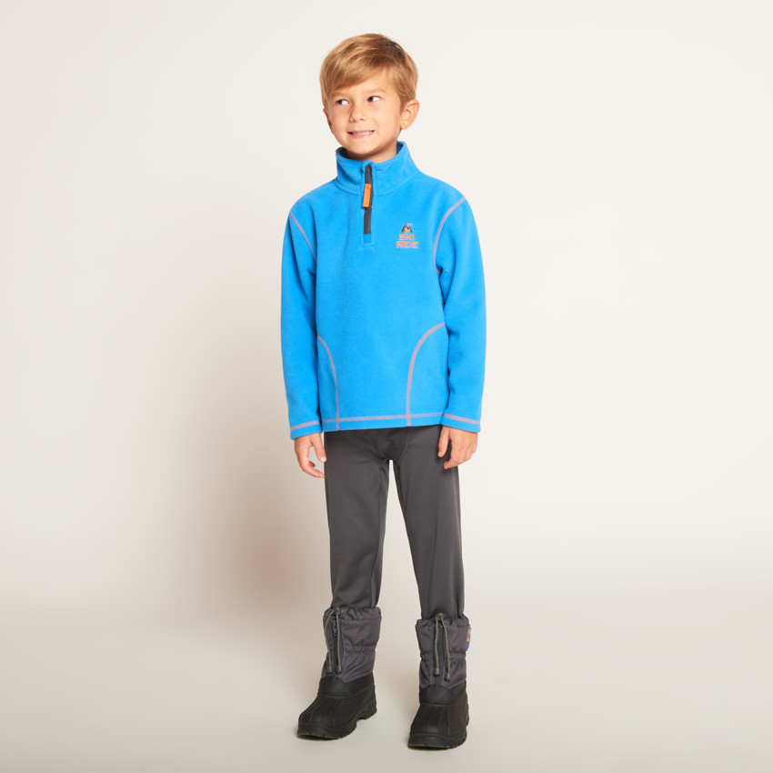 Sweat polaire de ski à col zippé pour garçon 