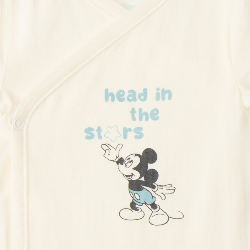 Σετ από 3 μπλούζες με κοντά μανίκια Mickey Disney για αγόρια βρέφη (διαφορετικοί τύποι ανοίγματος ανάλογα με την ηλικία) 