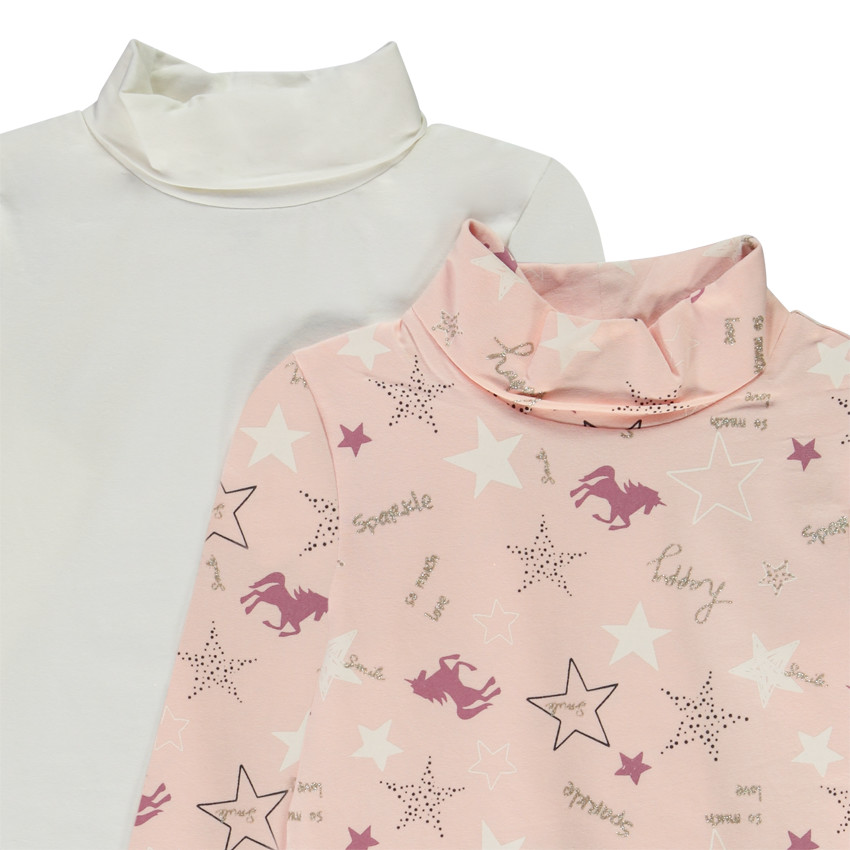 Σετ από 2 ζιβάγκο jersey για κορίτσι 